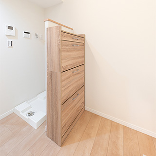 3段靴収納+上部引出(1)