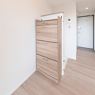 3段靴収納+上部引出(1)