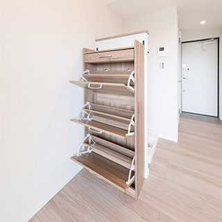 3段靴収納+上部引出(2)